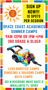 Space Coast Academics Summer Camp